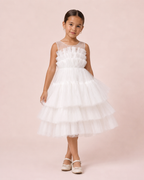 Lily - Robe blanche en tulle