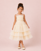 Lily - Robe champagne en tulle
