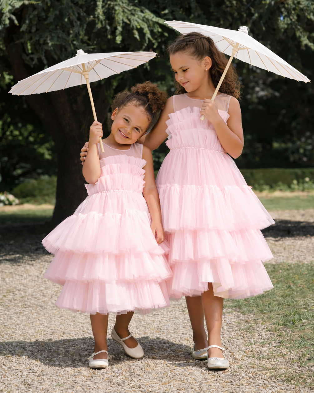 Lily - Robe enfant rose
