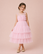 Lily - Robe rose en tulle