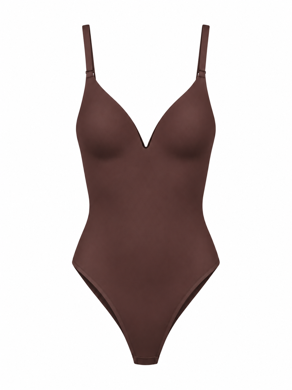 Body sculptant sans coutures marron