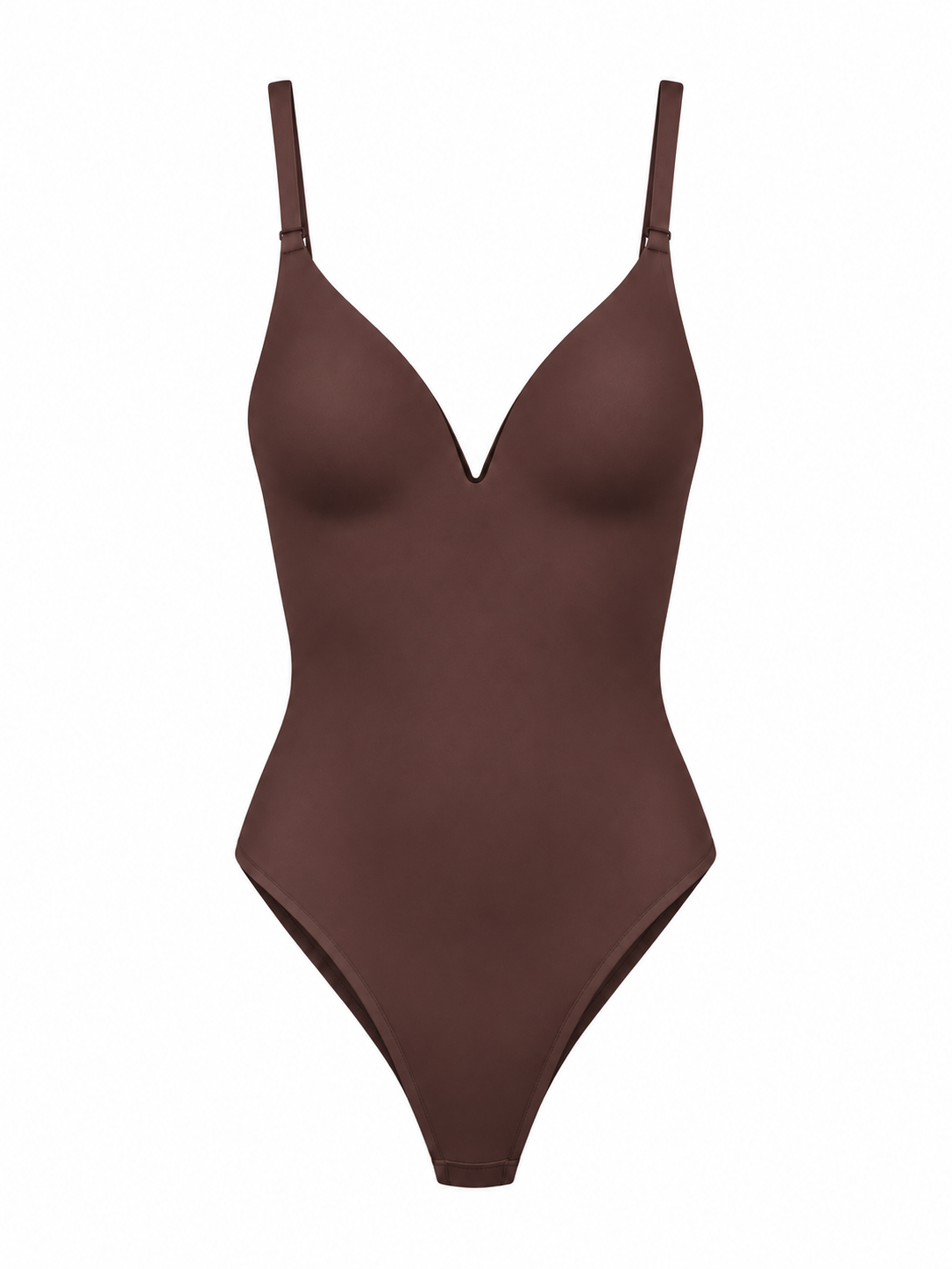 Body sculptant sans coutures marron