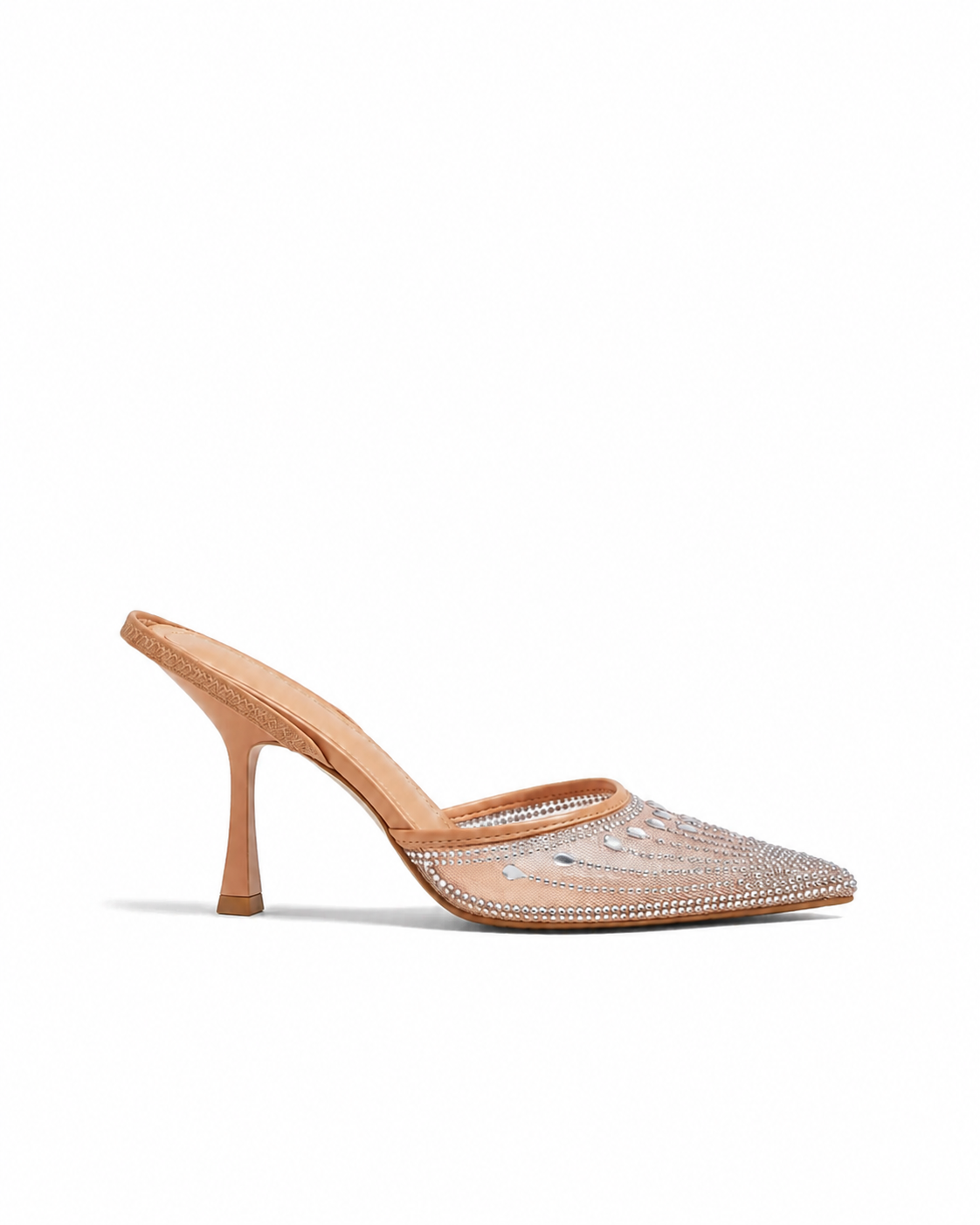 Marta - Talons beige à strass