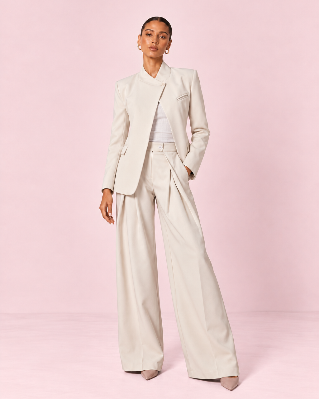 Maelle - Blazer ivoire