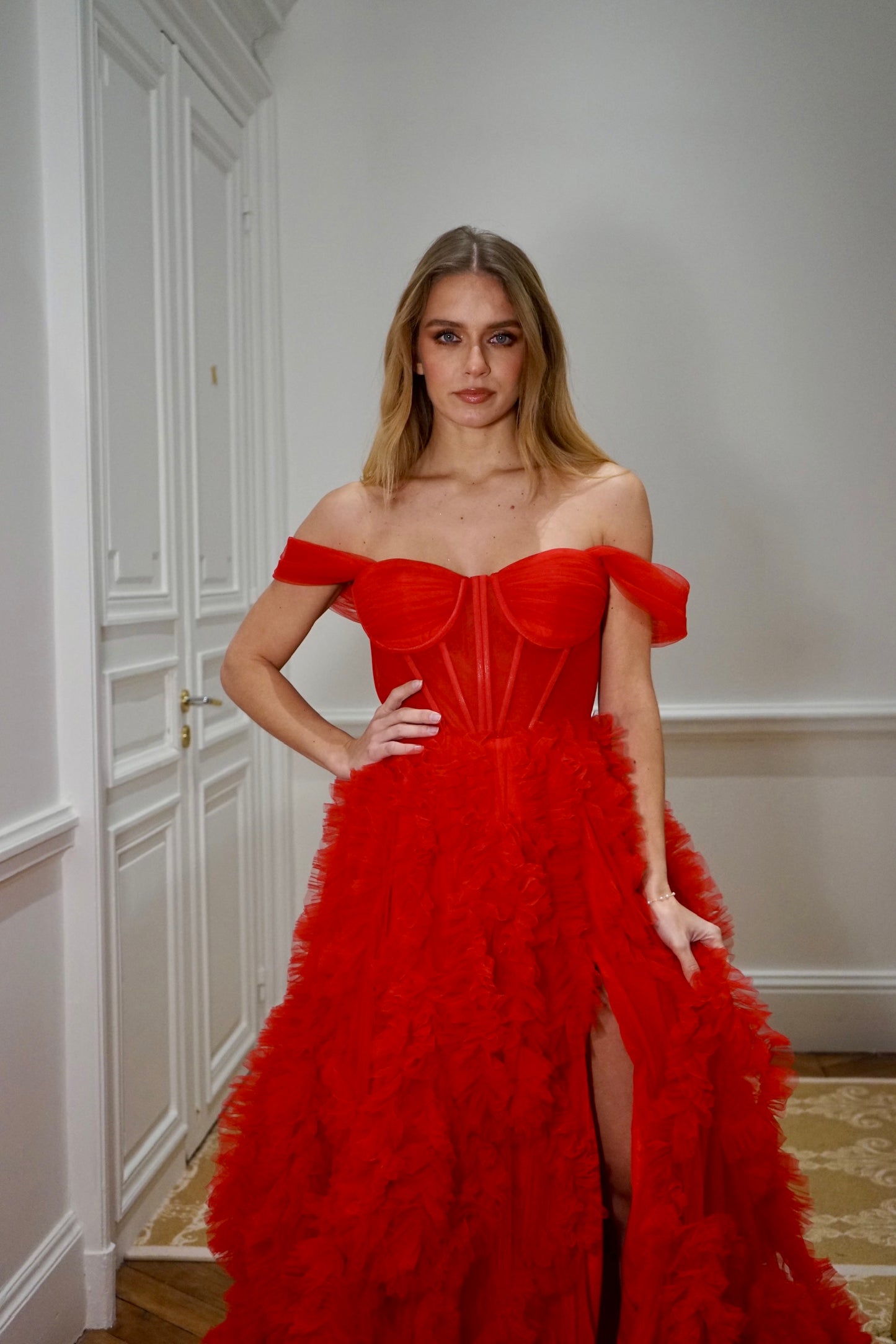 Robe En Tulle Rouge