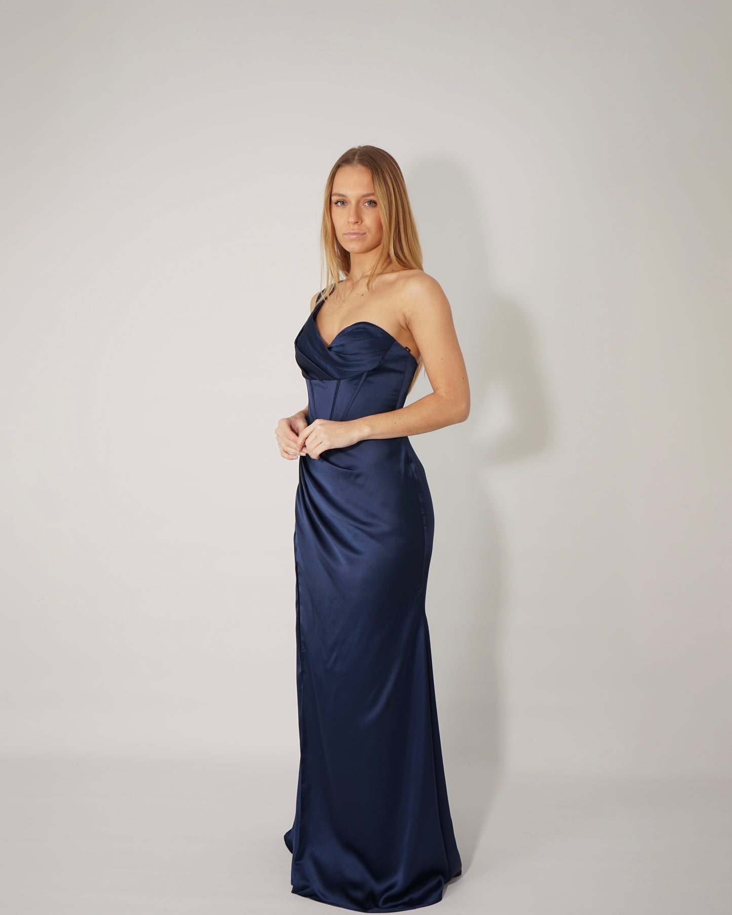 Brown Strapless Dress
