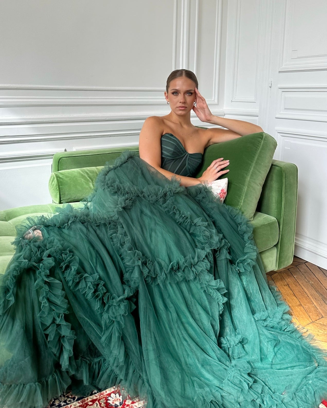 Robe Alba verte emeraude