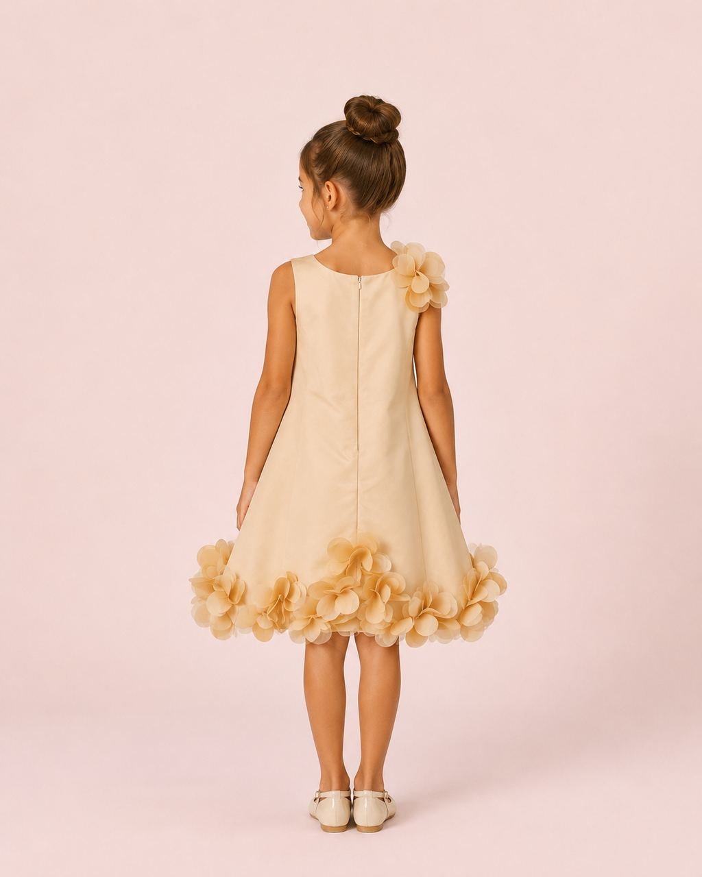 Victoria - Robe enfant champagne