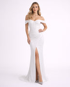 Alice - Longue robe corset blanche