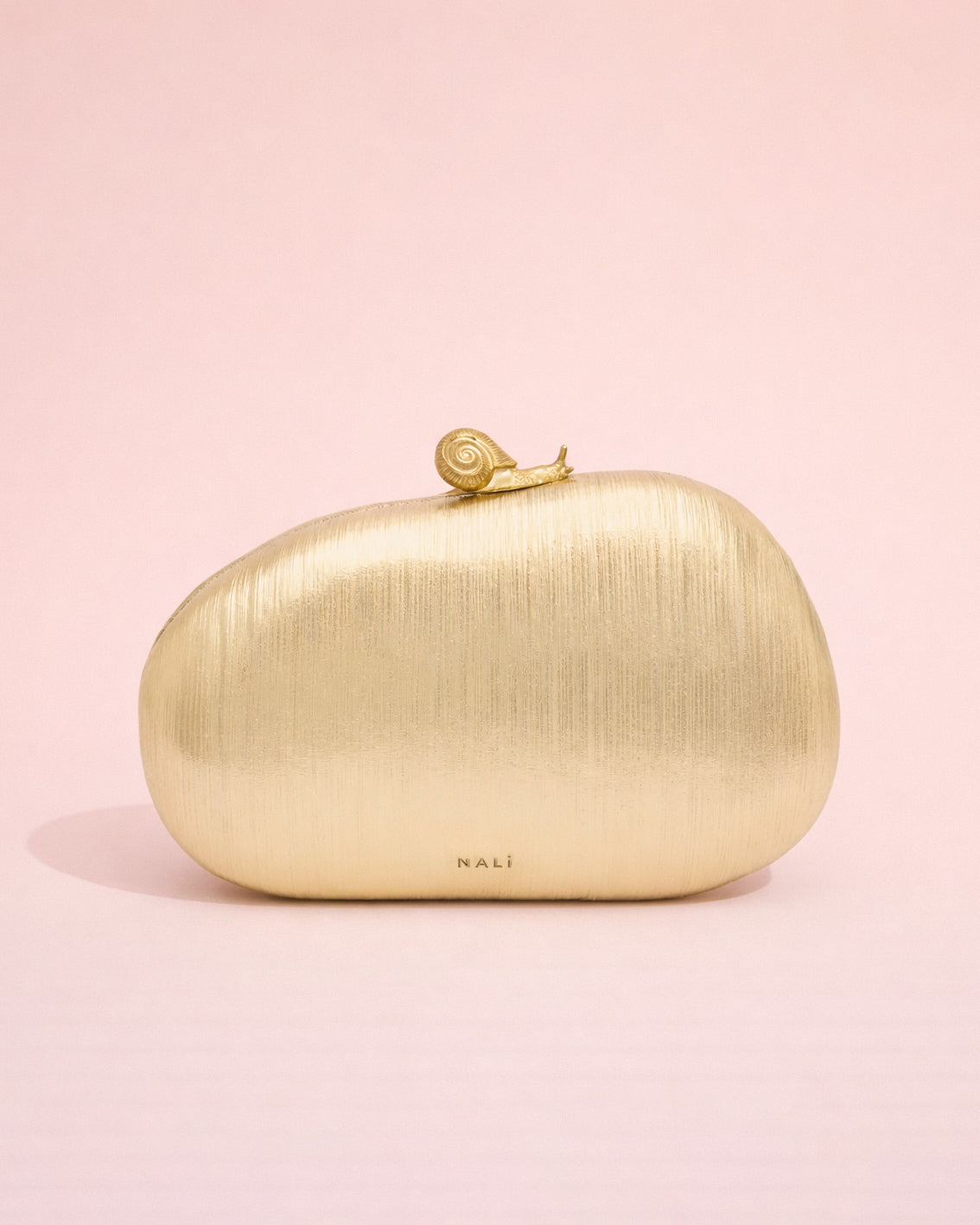 Bella - Clutch doré à fermeture escargot