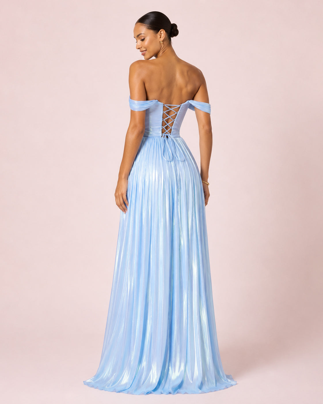 Elsa - Longue robe bleu ciel