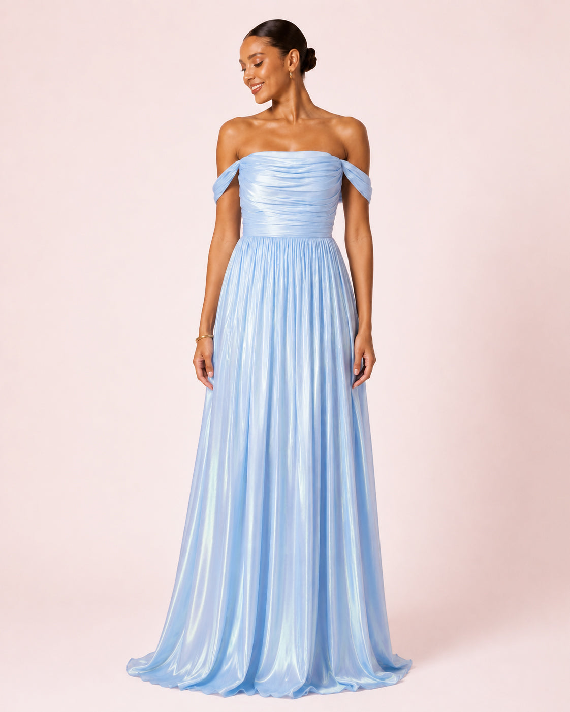 Elsa - Longue robe bleu ciel