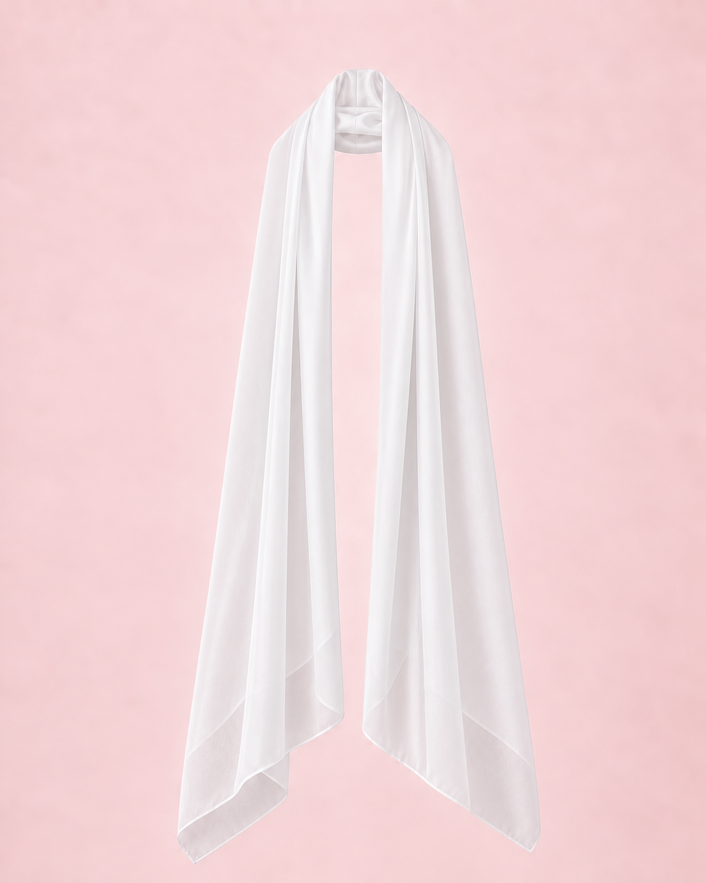 Étole blanche mousseline