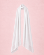 Étole blanche mousseline