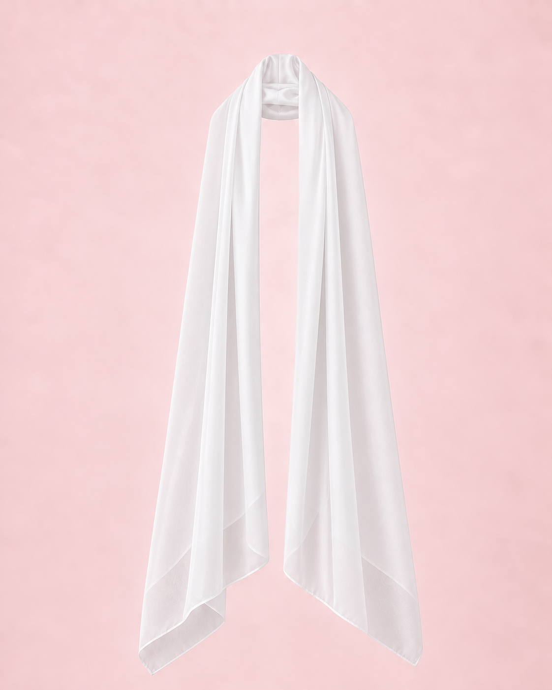 Étole blanche mousseline