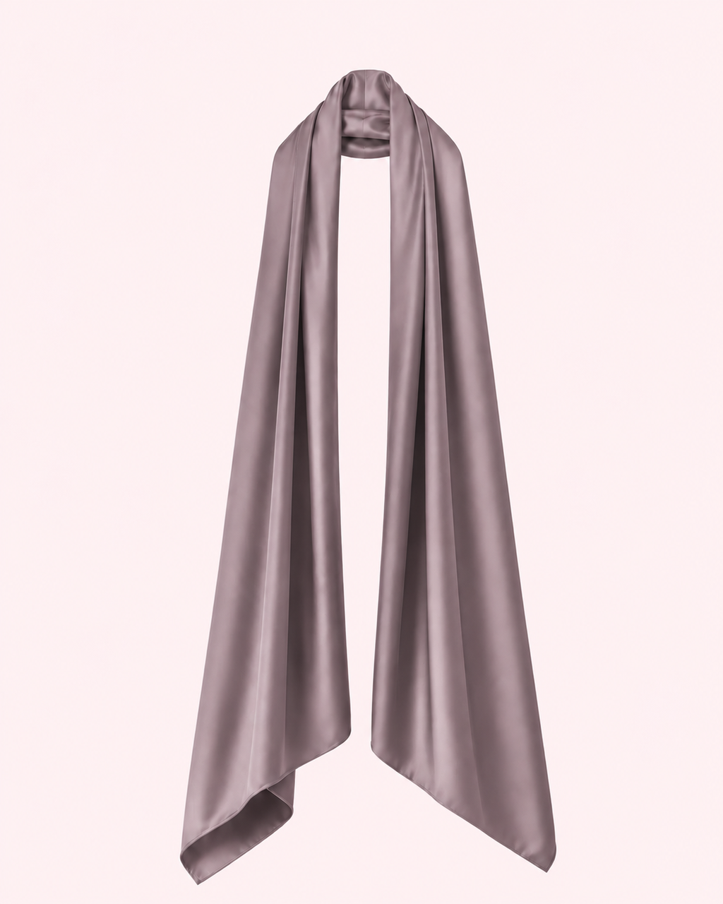Étole mauve satinée