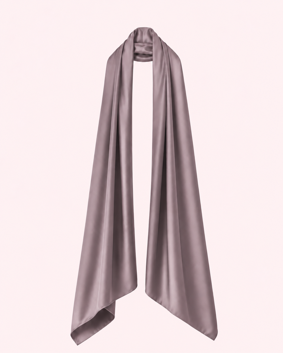 Étole mauve satinée