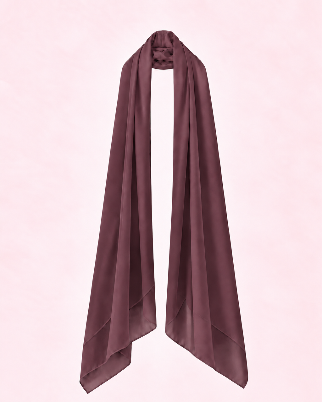Étole prune mousseline