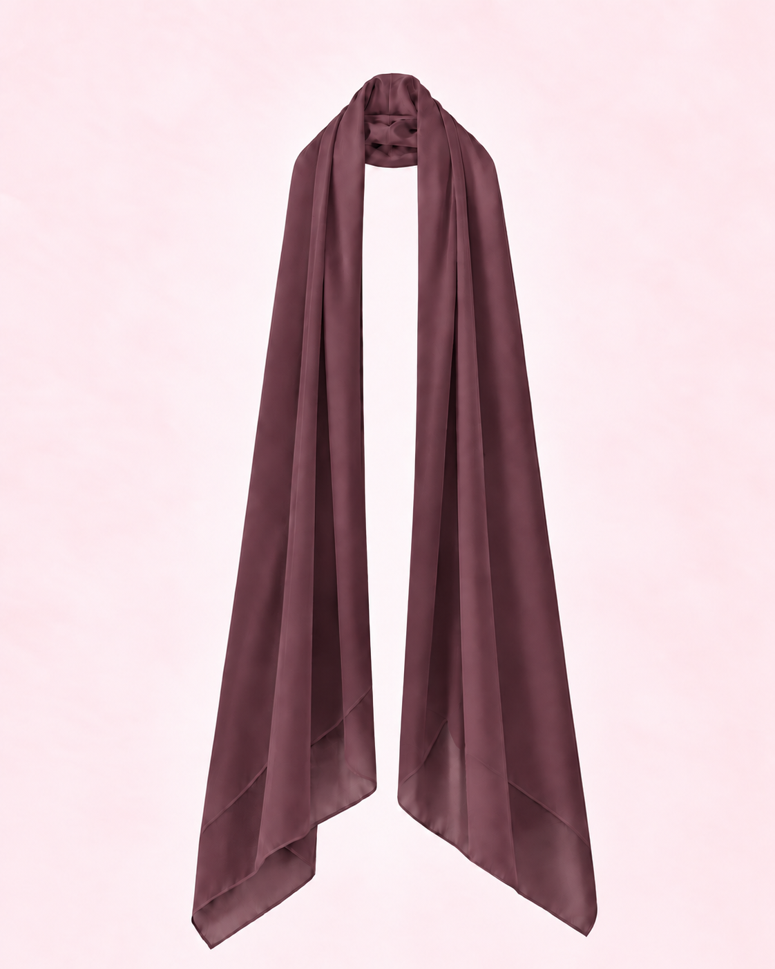 Étole prune mousseline