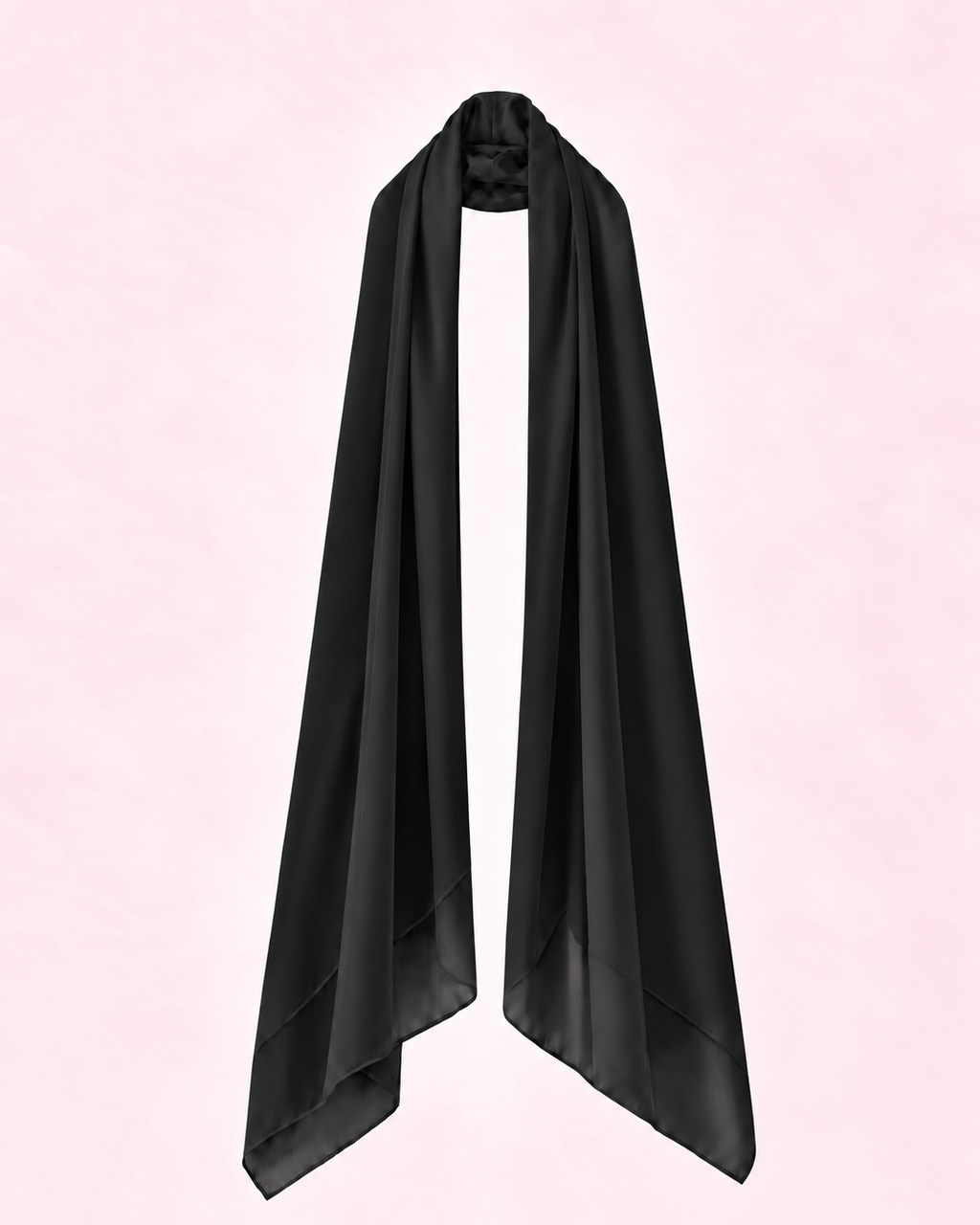 Étole noire mousseline