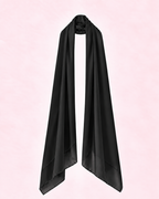 Étole noire mousseline