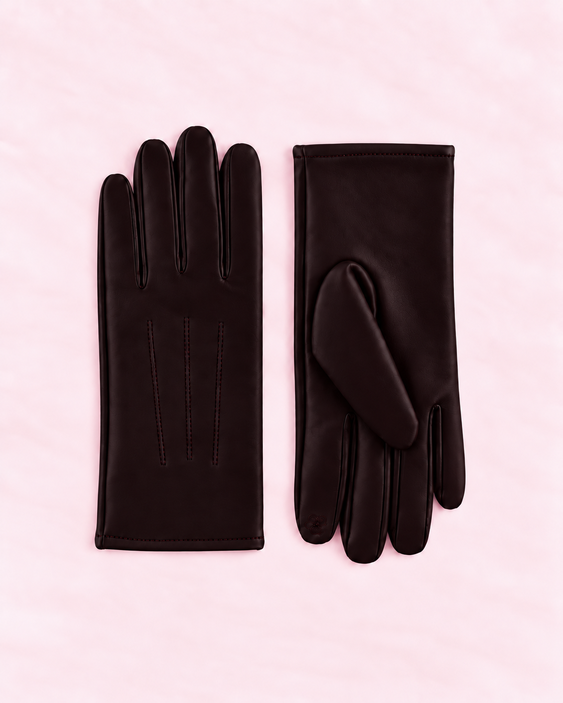 Petra – Gants simili cuir bordeaux