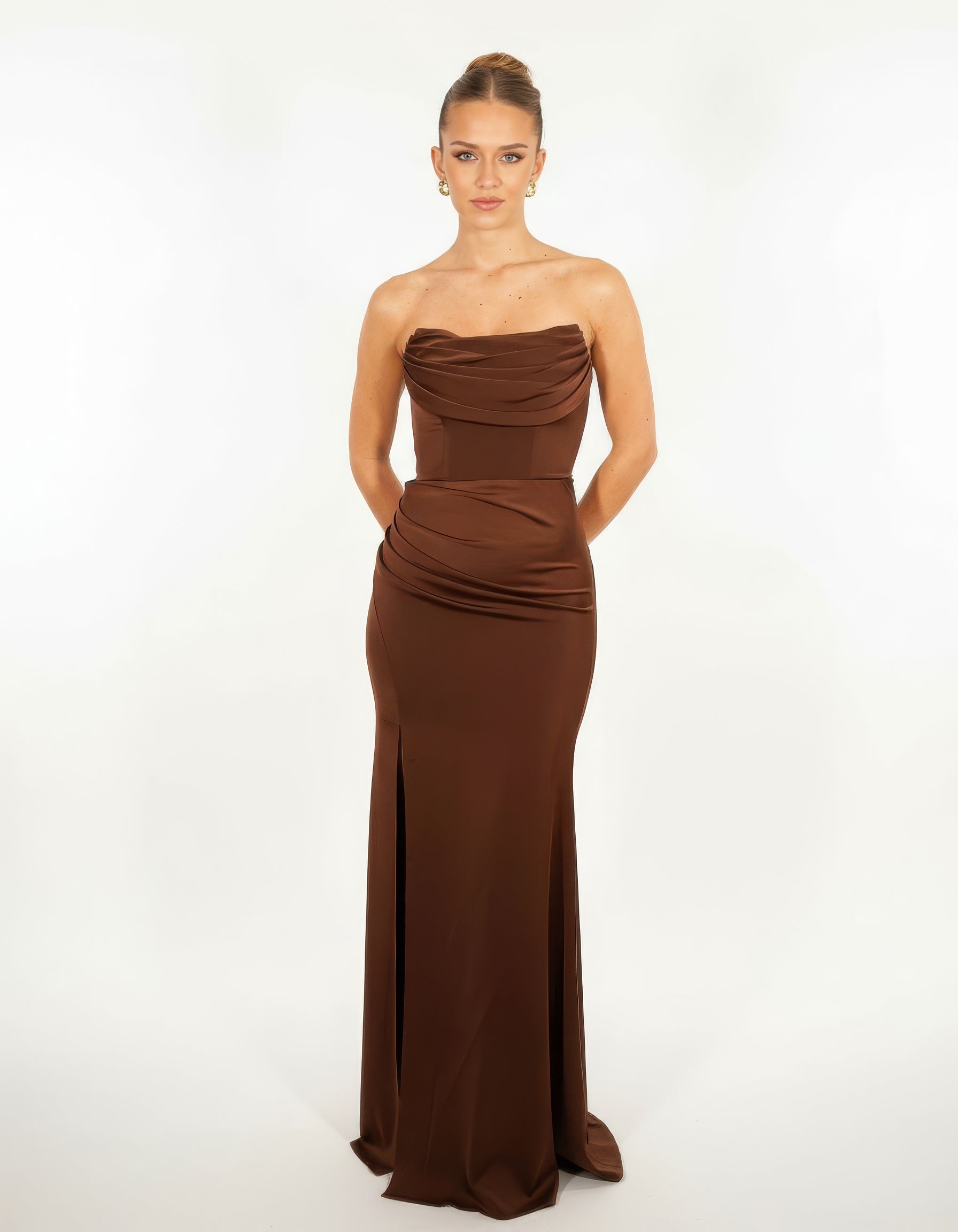Robe Bustier Marron