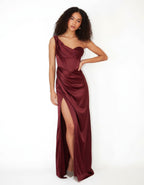 Brown Strapless Dress