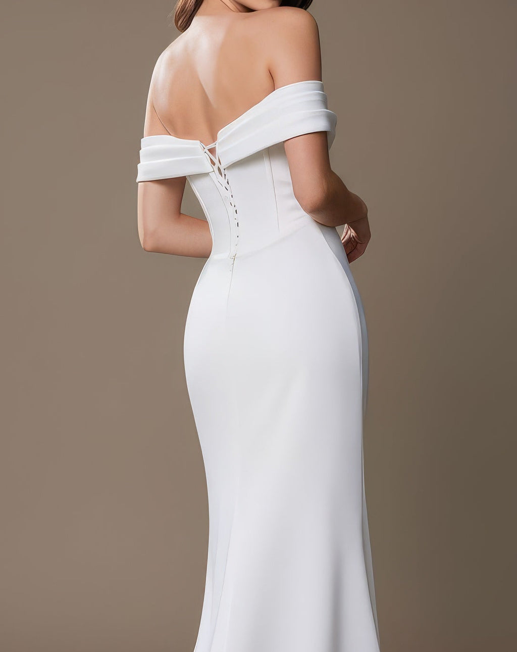 Alice - Longue robe corset blanche