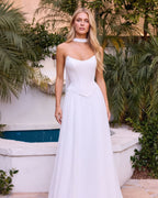 Lumia- Longue robe corset jupe fluide