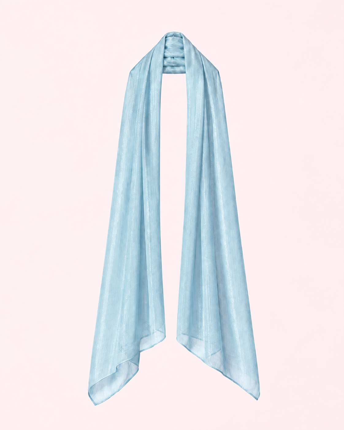 Étole bleue irisée