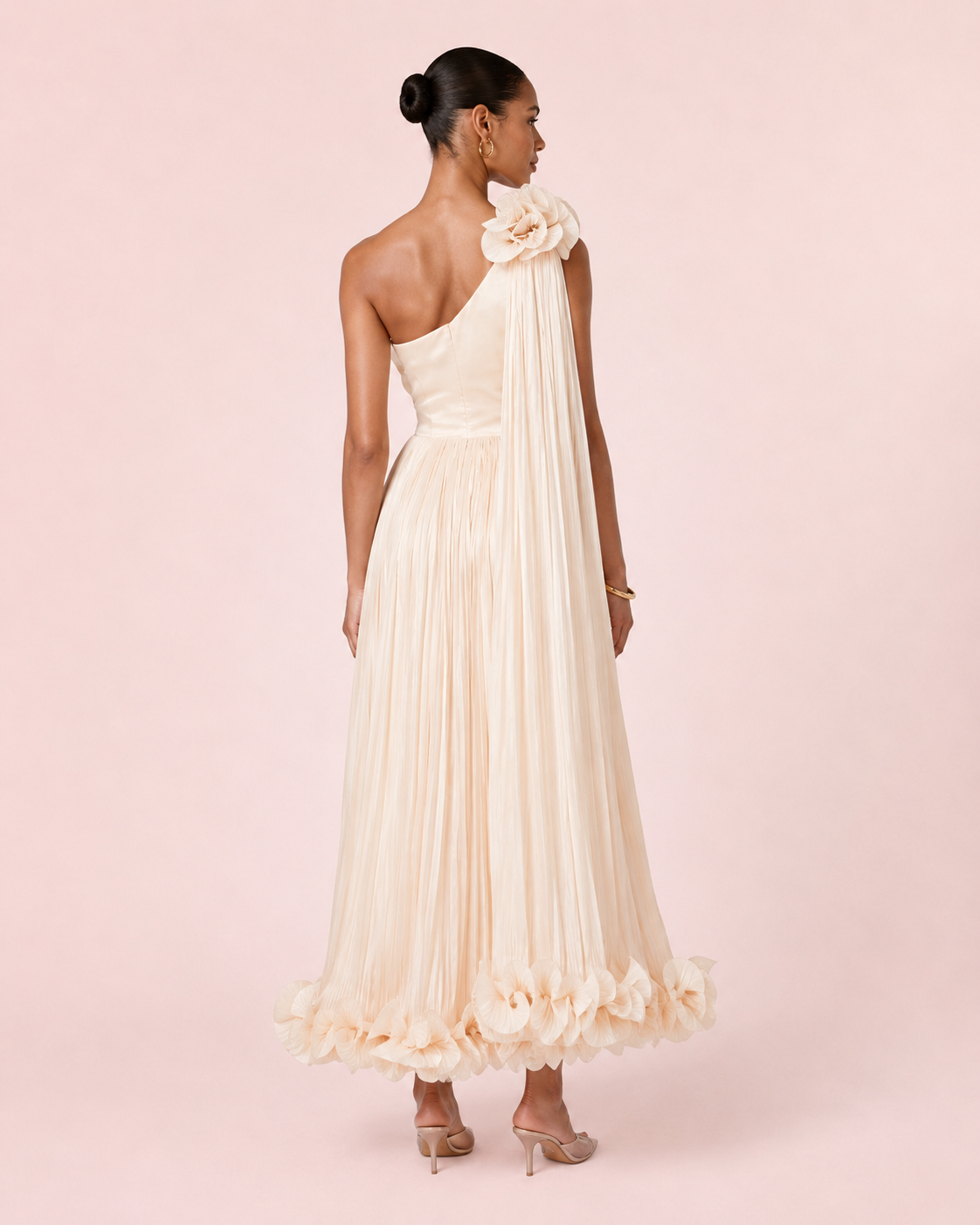 Joy Robe Asymétrique Dorée