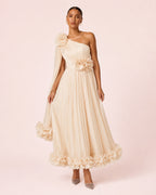 Joy Robe Asymétrique Dorée