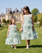 Ilona - Robe enfant sauge