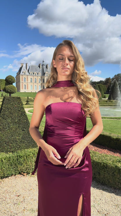 Robe Sia bordeaux