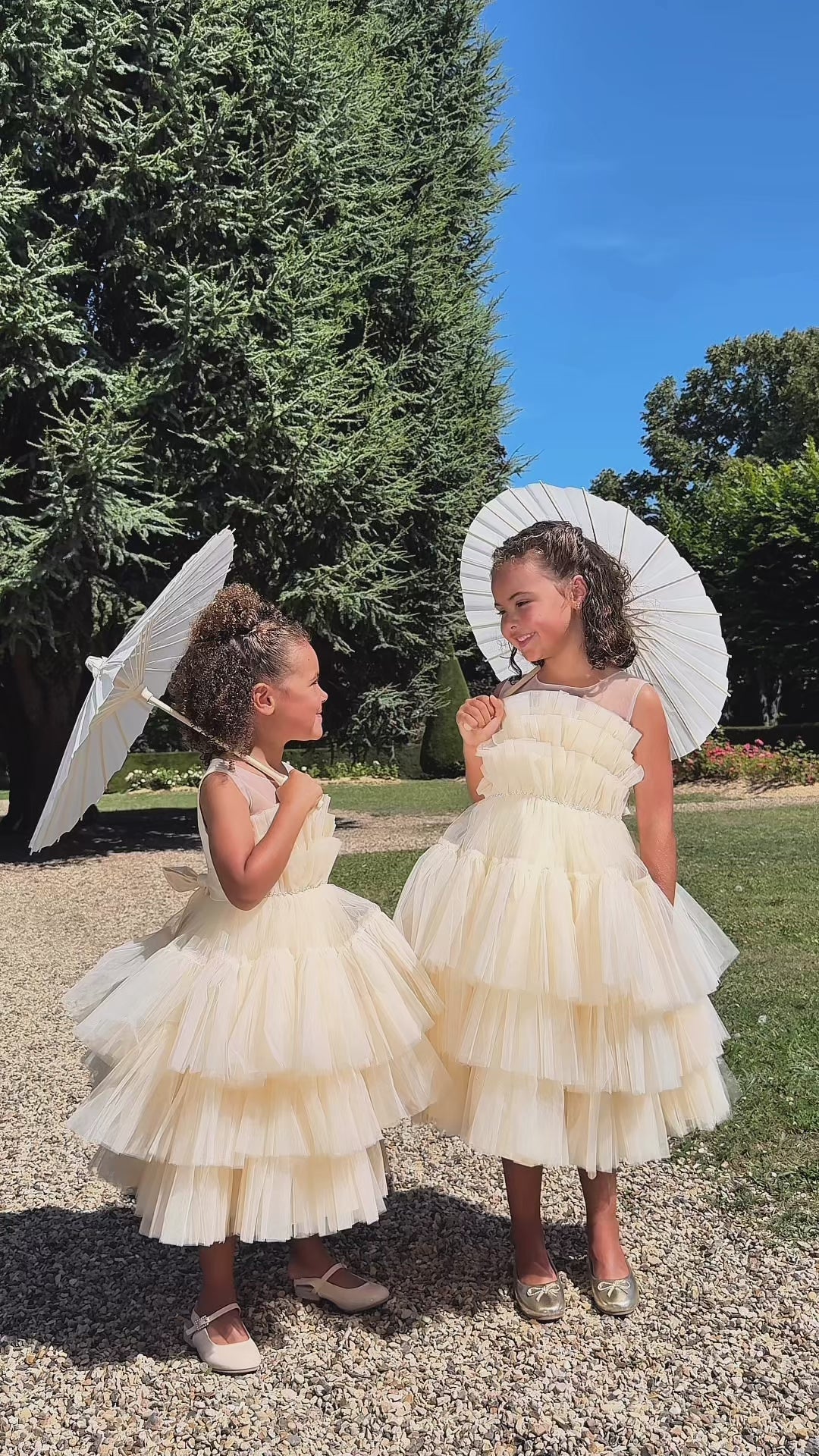 Lily - Robe enfant champagne