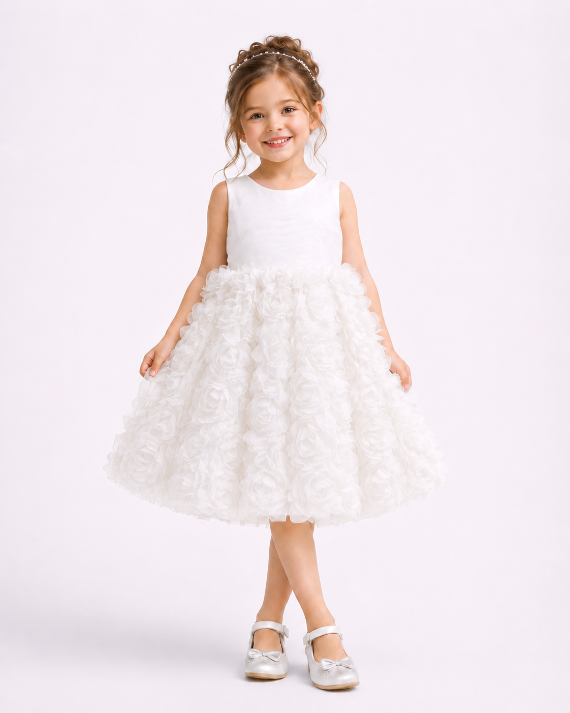 Rosalie - Robe enfant blanche